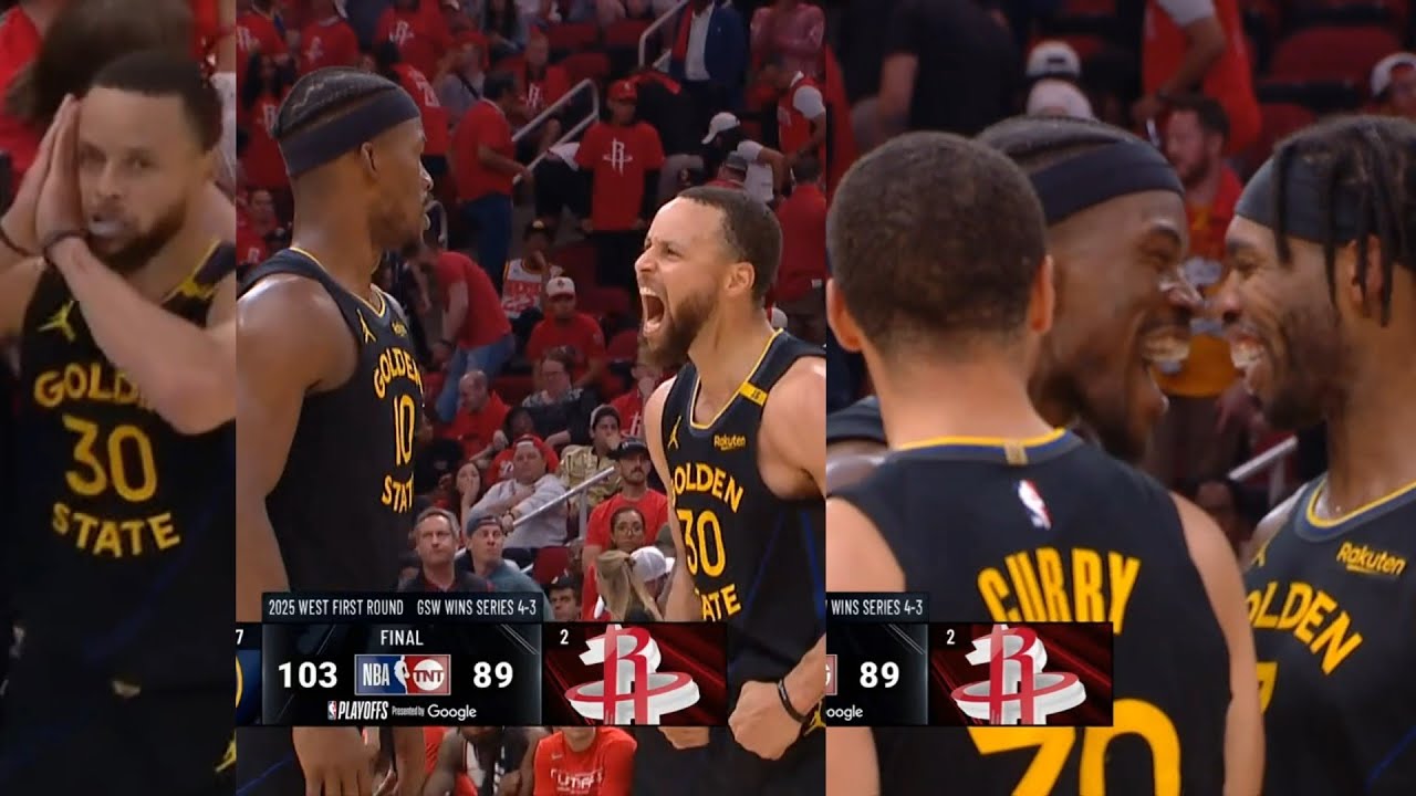 Steph Curry dagger 3 then Buddy Hield hits 9th three to win Game 7 vs Rockets