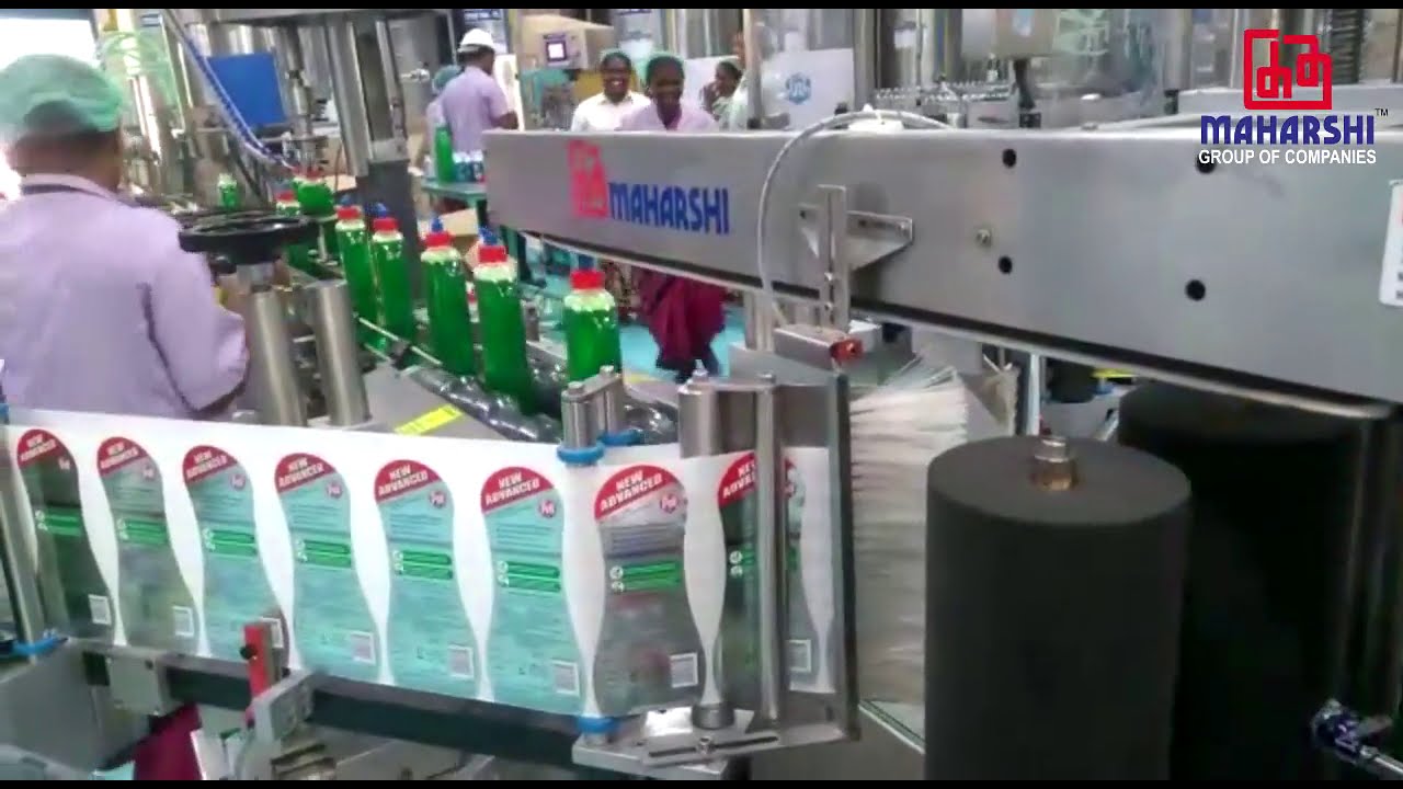 Front and Back Labeling Machine | Bottle Label Applicator | Maharshi Labeler