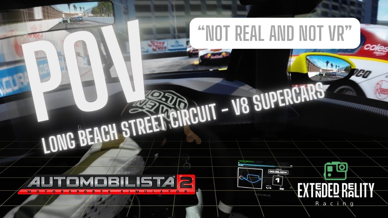 REALISTIC POV - AMS2 - V8 Supercars Abroad - Long Beach