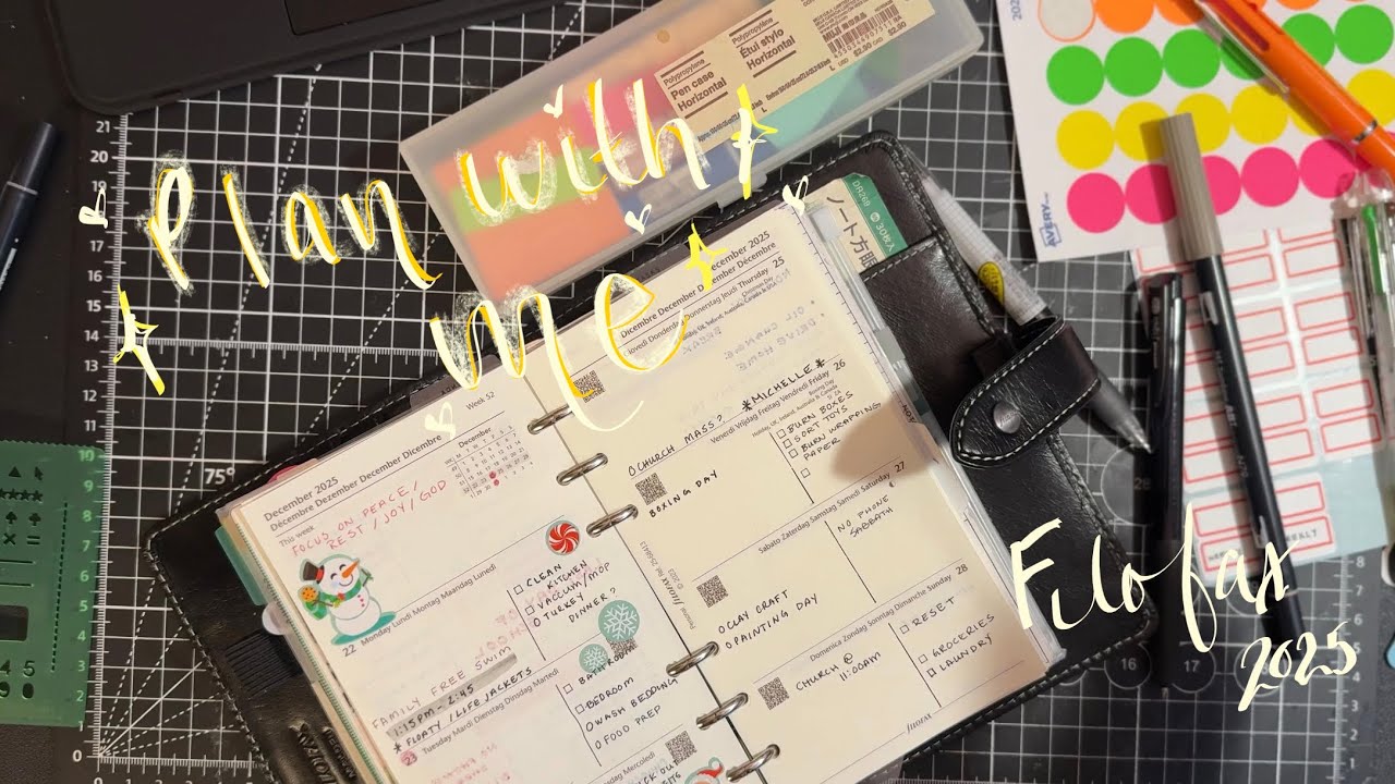 plan with me in my filofax personal ⋆𐙚 ₊ ° ⊹ ♡