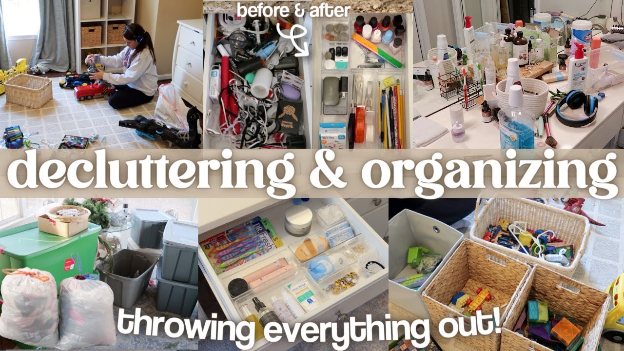 EXTREME DECLUTTER WITH ME | Decluttering my entire house! | Throwing everything i own OUT!