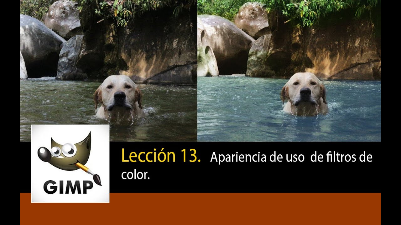 Tutorial de Gimp - lección13.  Mejorar y  dar vivacidad a una foto con filtros de colores.