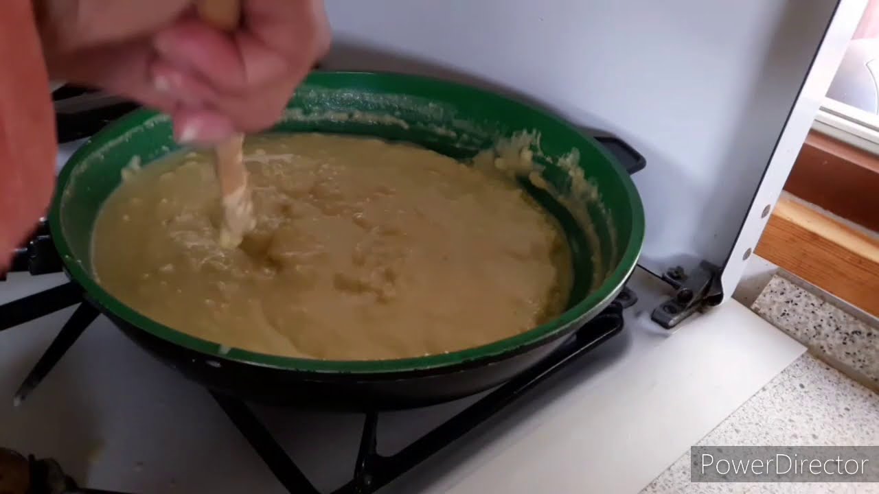 PAANO MAGLUTO NG KALAMAY NA MAIS SA KAWALI(HOW TO COOK MAIS PUDDING CAKE ON THE FRYING PAN)