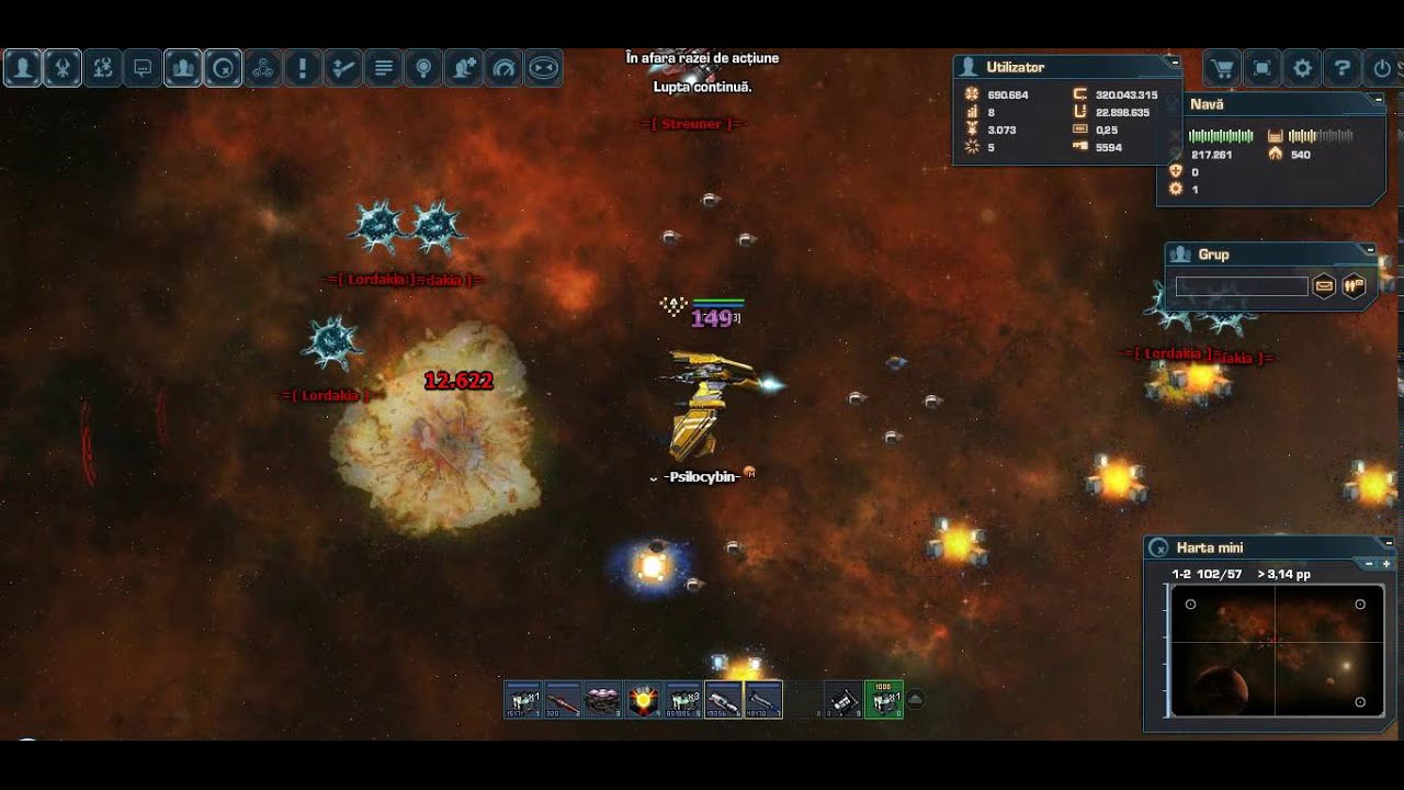 DarkOrbit | Test Server | Kill Aider Streuner and Recruit Streuner