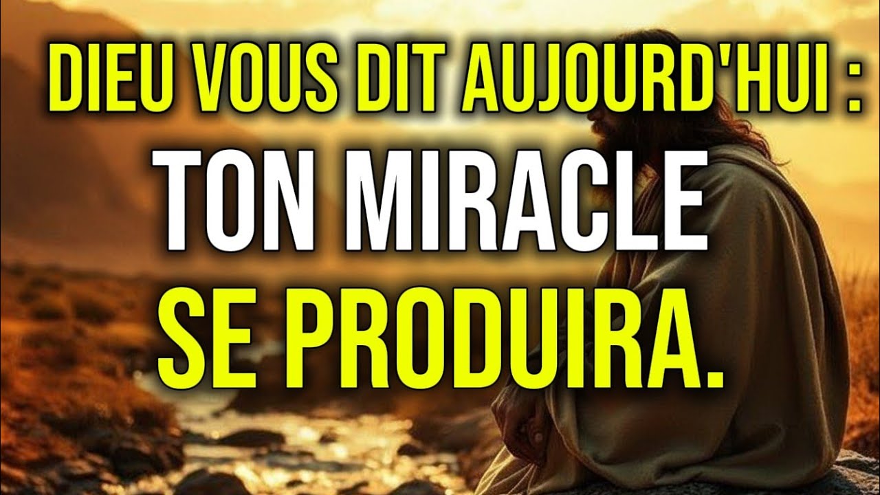Le miracle que vous avez demandé va se produire en ce moment même.Le moins attendu .