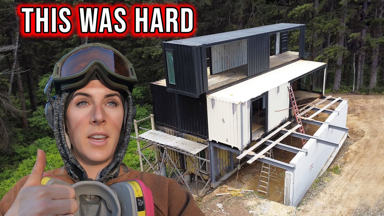 SEALING THE ROOF of the 6TH CONTAINER - SELF BUILT CONTAINER HOUSE 