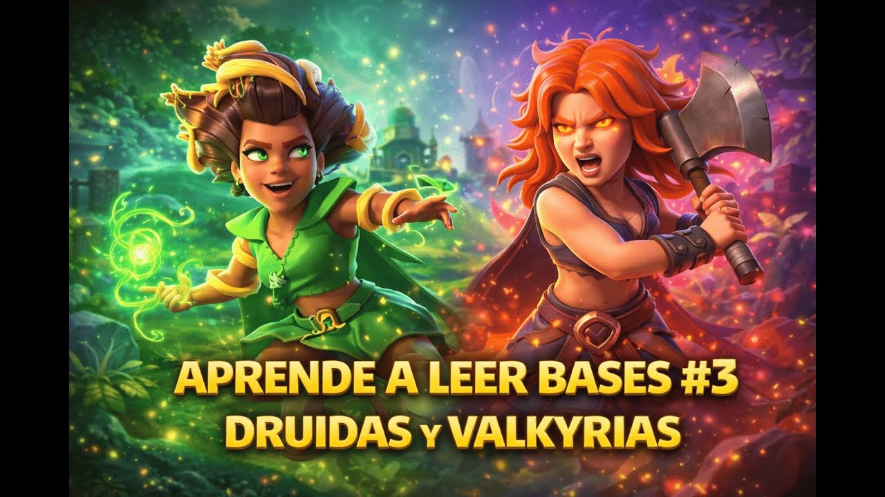 APRENDE A LEER BASES #3 🔍 DRUIDAS Y VALKYRIAS TH18 CON ÁLEX | Clash of Clans
