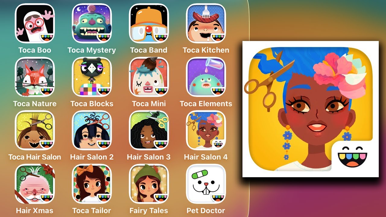 Салон красоты Toca Boca 4 — последнее обновление игры — прохождение на iOS/iPaos, обзор игрового ...