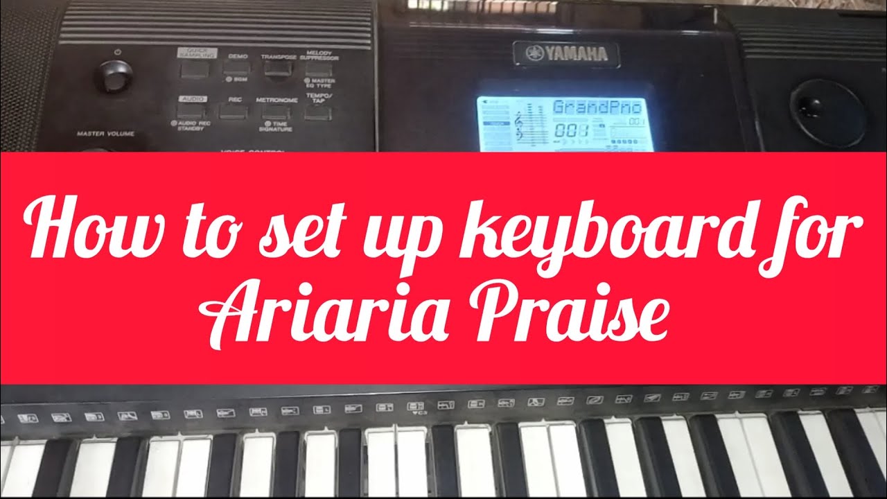 How to set up Keyboard for Ariaria Praise