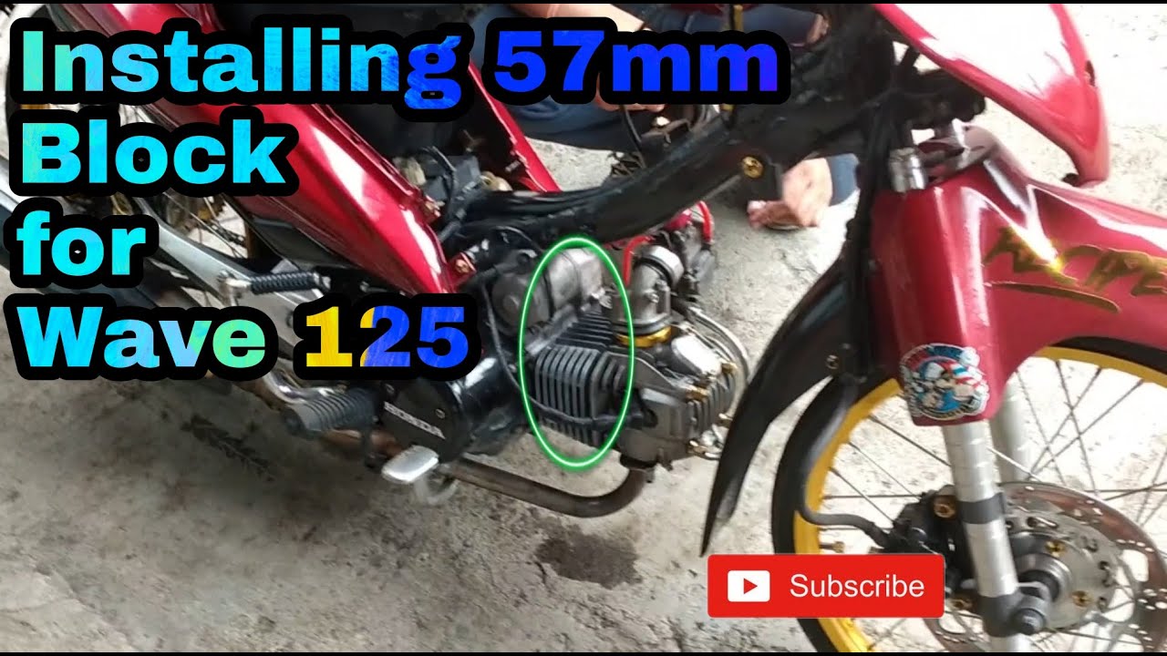 How to Install 57mm Block for Wave 125