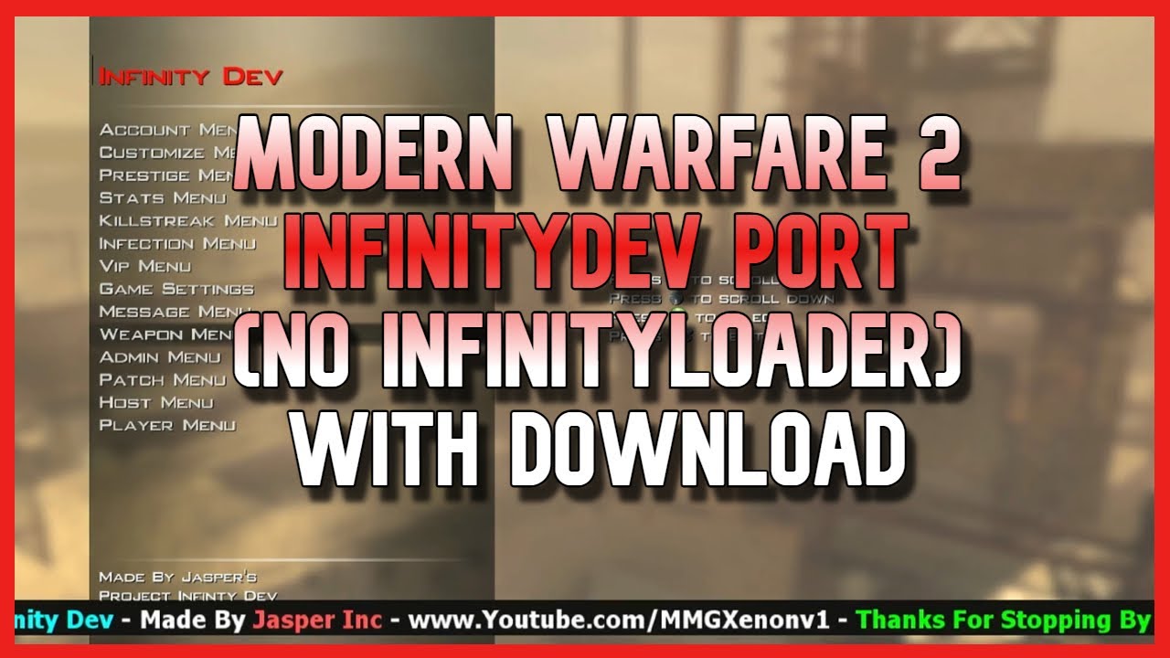 MW2 (RGH) | InfinityDev Mod Menu | TU9 (NO INFINITY LOADER)