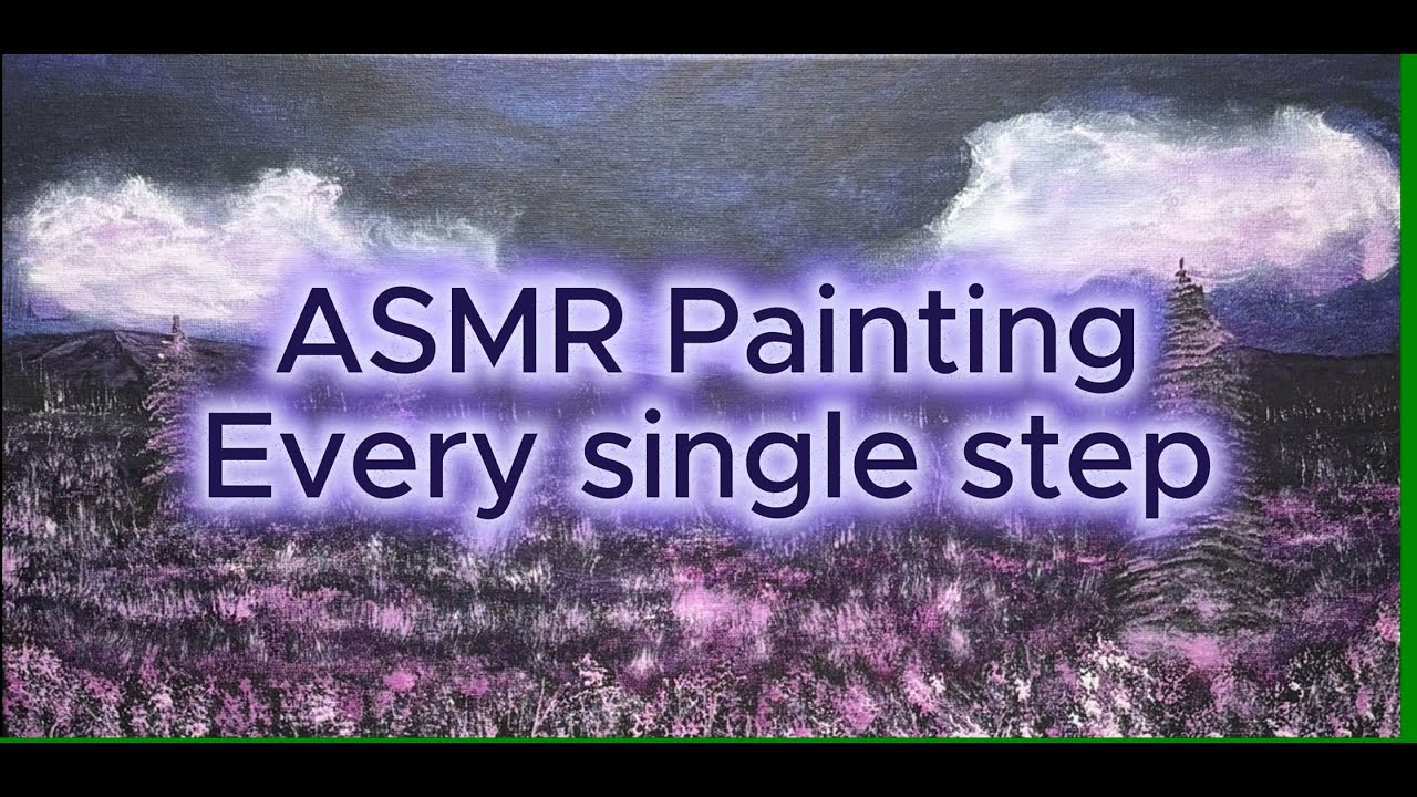 Relaxing ASMR Acrylic landscape painting