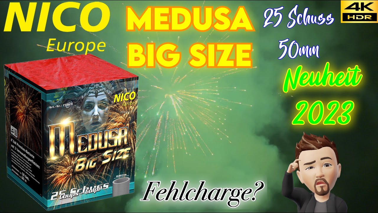 NICO Europe Medusa 25 Schuss 50mm Neuheit 2023 (Fehlcharge?) [4K/HDR]