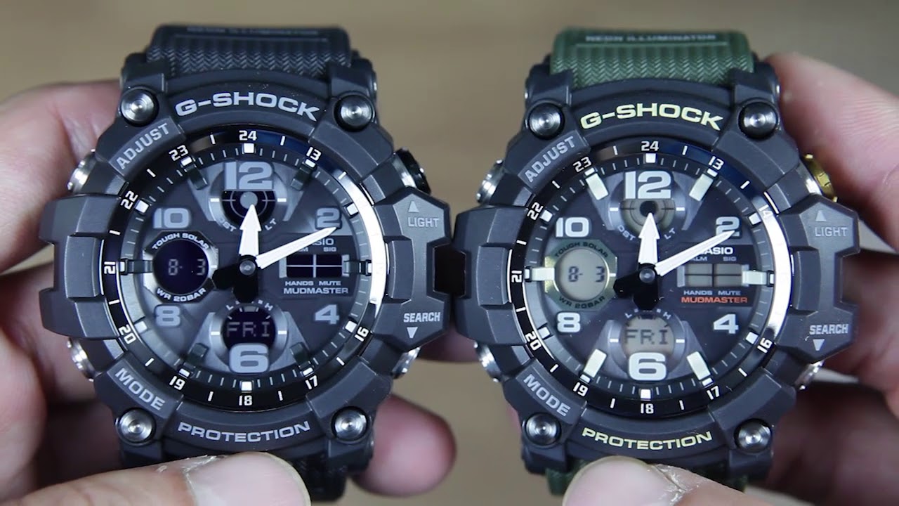 CASIO G-SHOCK MUDMASTER GSG-100-1A VS MUDMASTER GSG-100-1A3