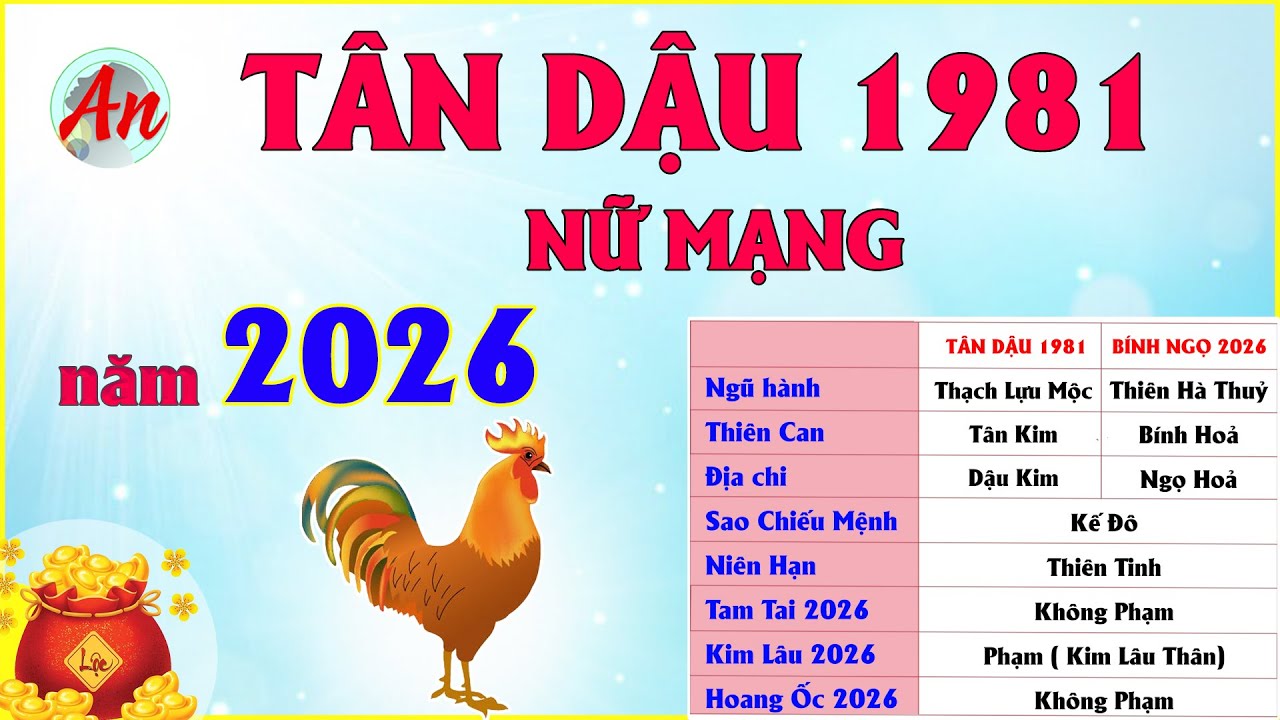 Tử Vi Tuổi Tân Dậu 1981 Nữ Mạng Năm 2026 - Dự Báo Vượng Khí