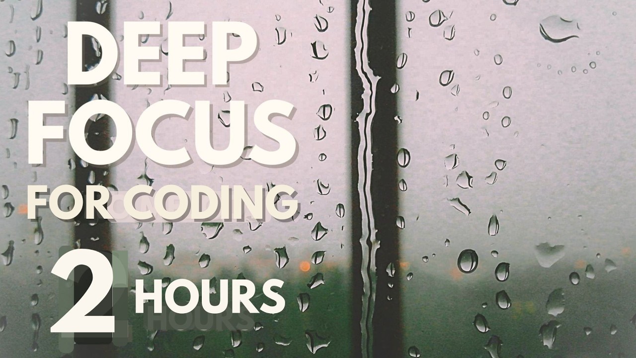 Deep Focus Ambient for Quiet Work ● 2 Hours Minimal Rain Background