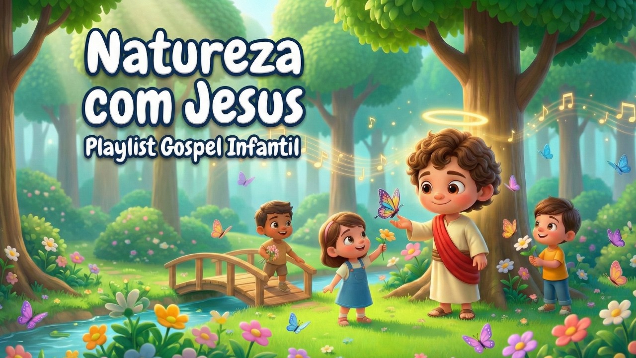 Playlist Gospel Infantil 🌳 Canções para Brincar na Natureza com Jesus | BIBLIATOON