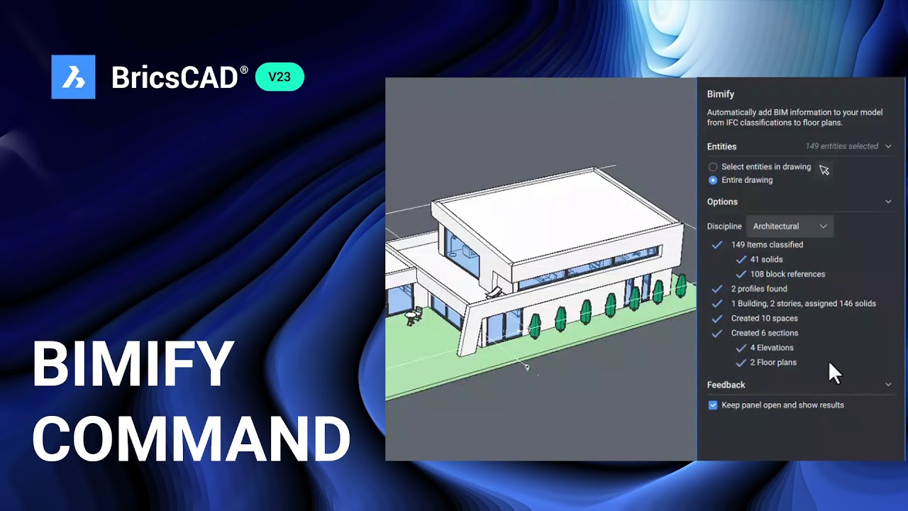 BIMIFY Command in BricsCAD BIM