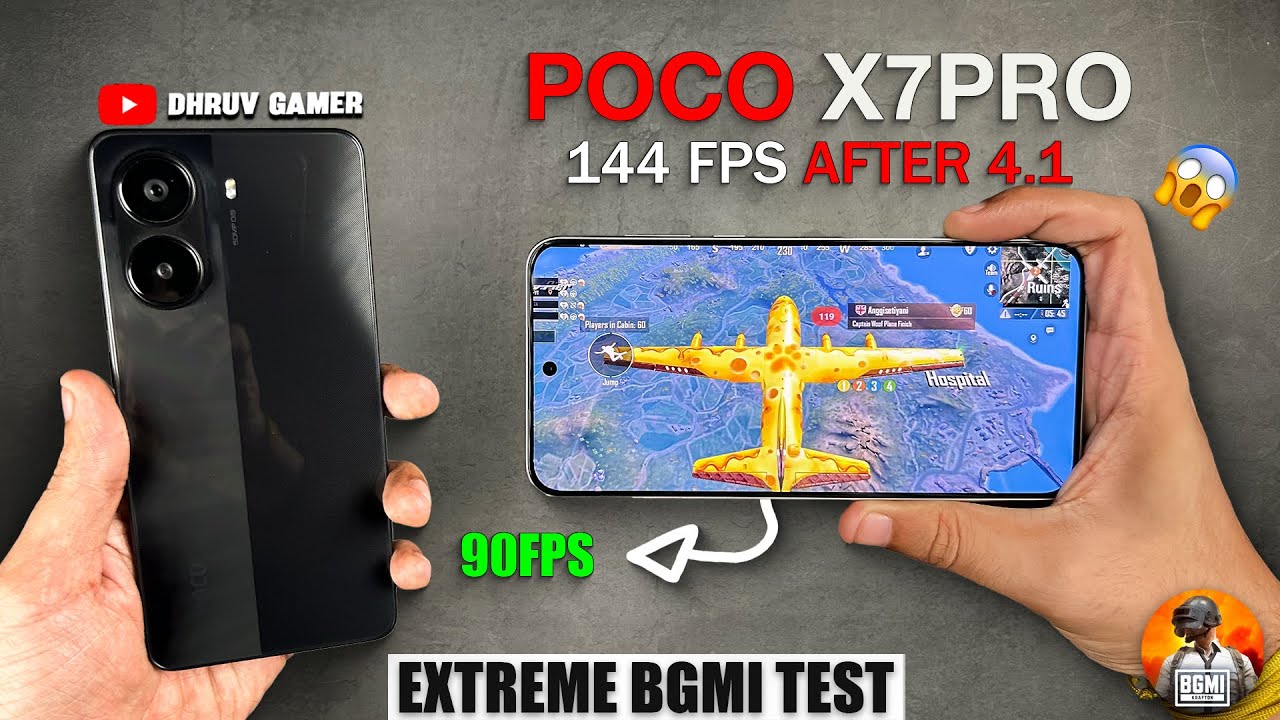 BGMI 90 FPS Unlocked on Poco X7 Pro! Is It Game-Changing or a Fail?