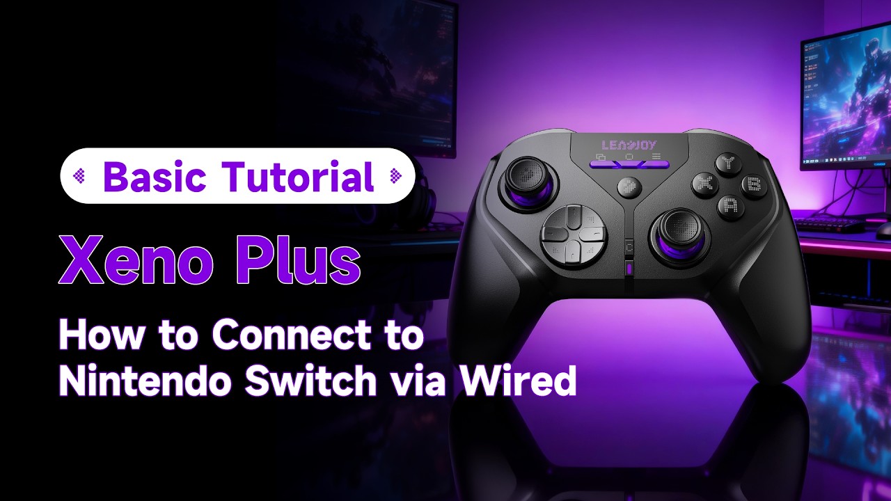 9️⃣ Play on Switch with Xeno Plus (Wired Mode) 🔗🔌🔴🔵