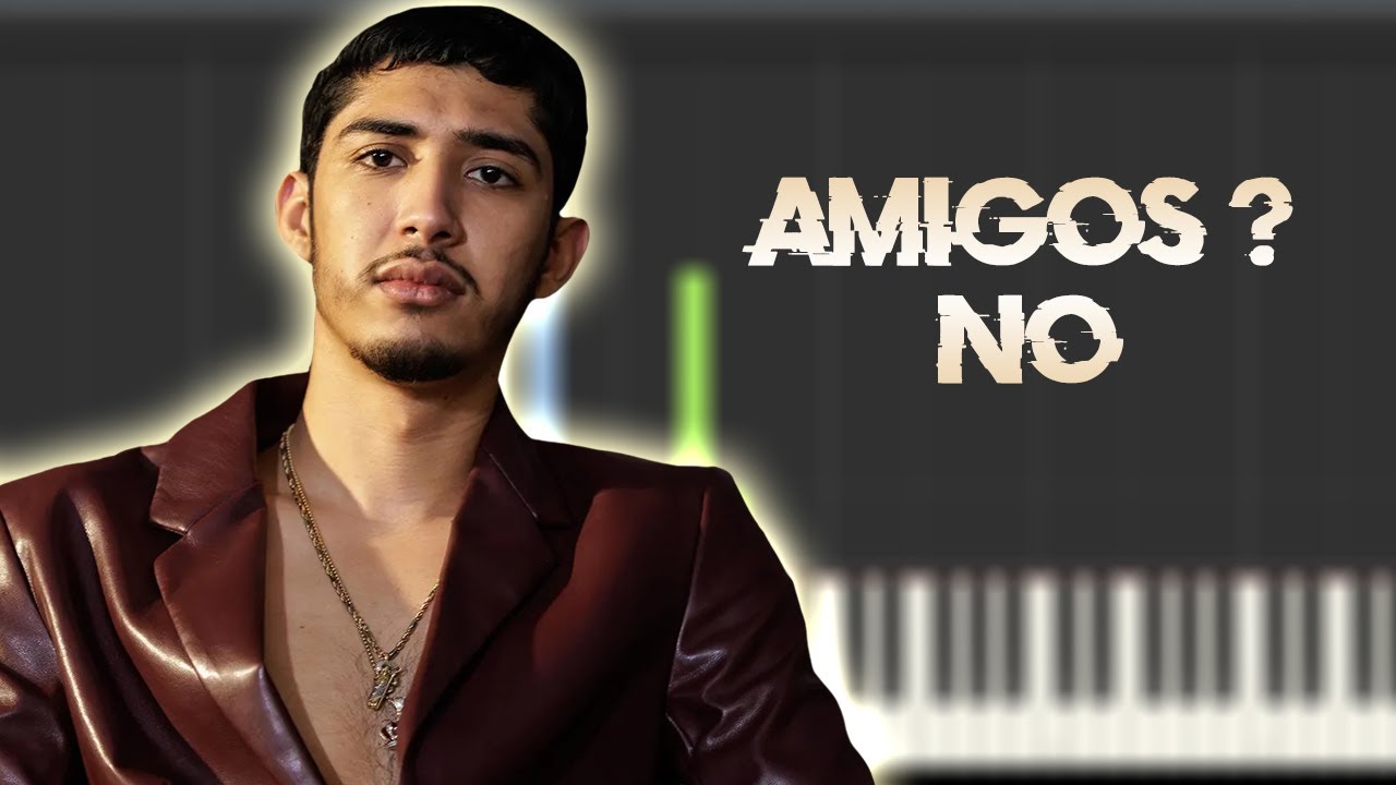 Oscar Maydon x Neton Vega - Amigos ? No | Instrumental Piano Tutorial / Partitura / Karaoke / MIDI
