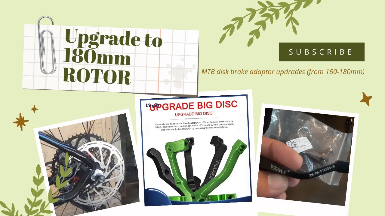 MTB disc Brake adaptor 160 mm to 180 mm (Quick Review & Easy Installation process)