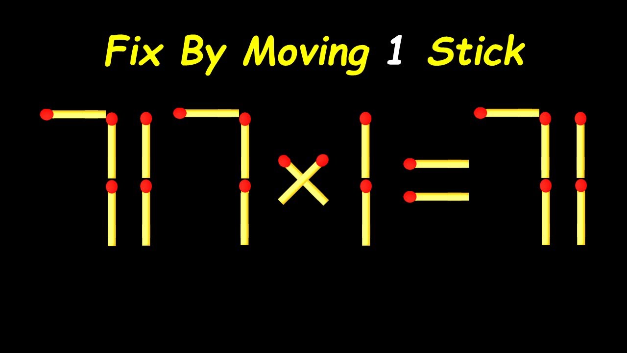 Only 1% Can Solve This Matchstick Puzzle – Move 1 Stick to Win!