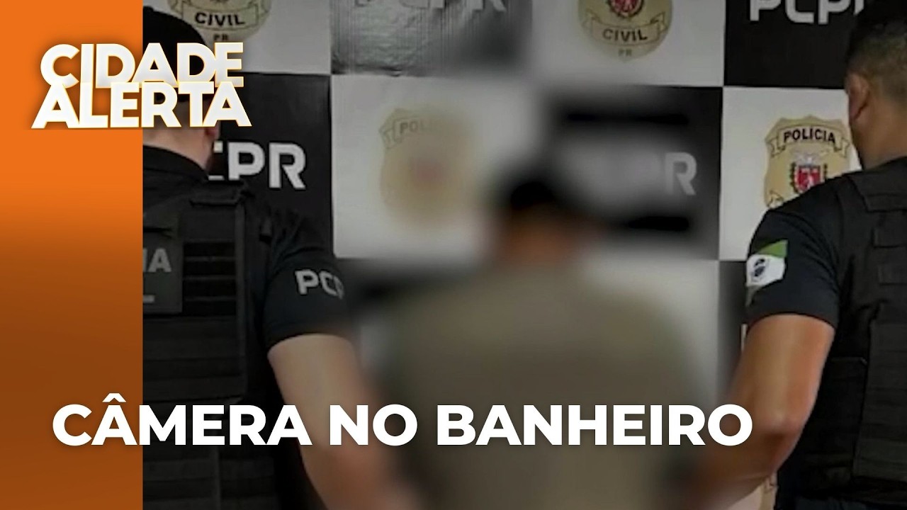 Suspeito é preso por instalar câmera no banheiro para filmar a própria enteada tomando banho