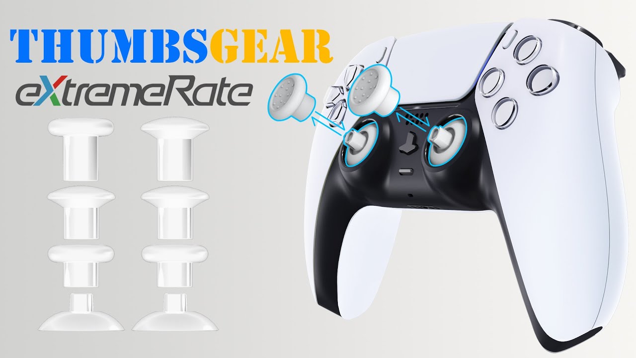 How to Install eXtremeRate THUMBSGEAR Interchangeable Thumbsticks on PS5 Controller