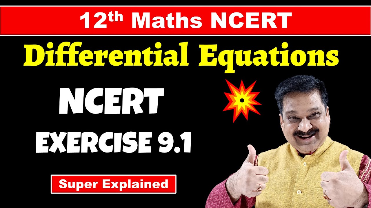 #2 12th Maths NCERT Chapter 9 Differential Equations NCERT Exercise 9.1 Solved