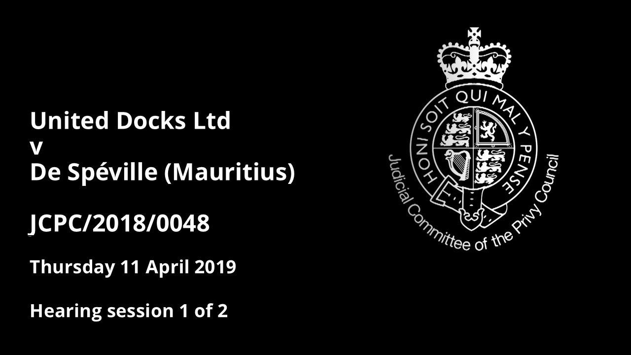 United Docks Ltd v De Spéville (Mauritius)