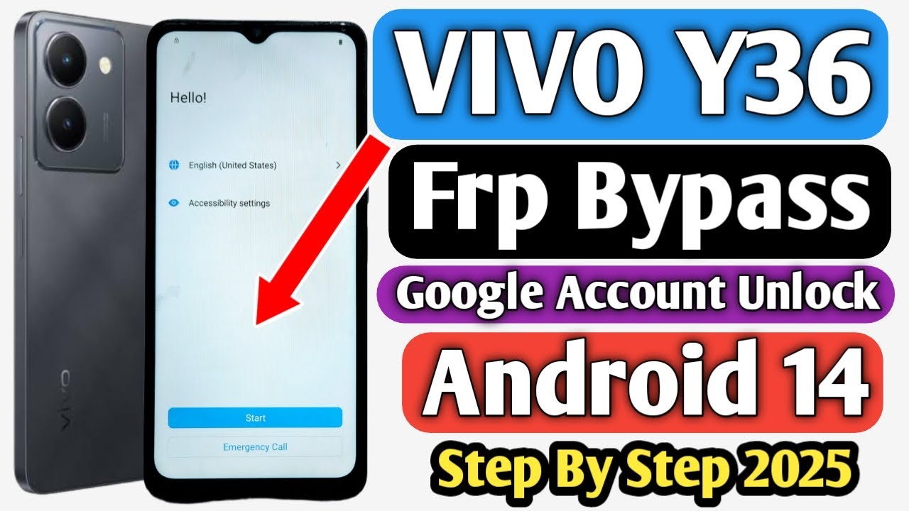 Vivo Y36 Frp Bypass | Vivo Y36 Google Account Unlock | Vivo Y36 Frp Bypass Android 14 | Y36 Frp New