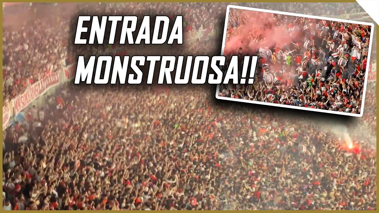 ENTRADA MONSTRUOSA DA TORCIDA DO RIVER PLATE! (Legendado)
