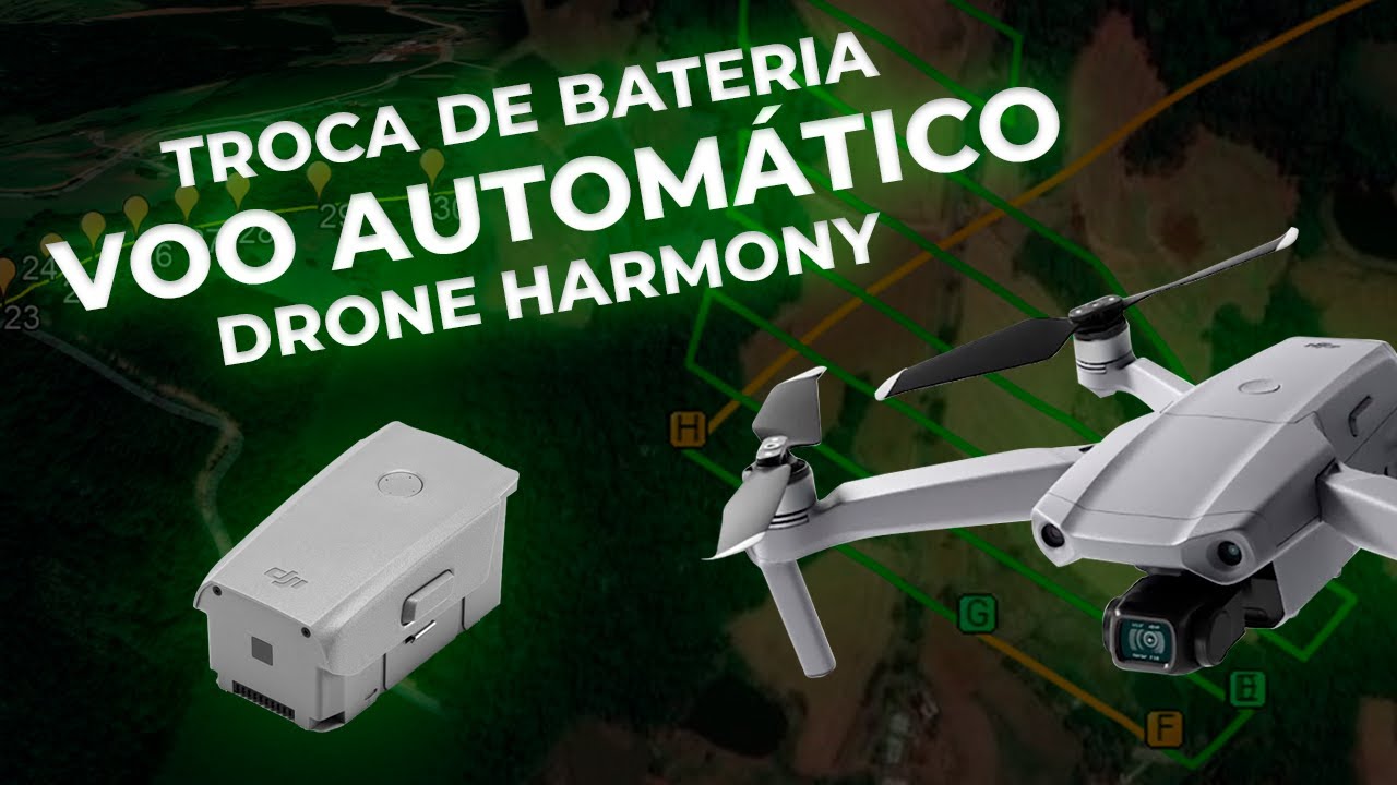 Continuação de VOO AUTOMÁTICO após troca de BATERIA - Drone Harmony