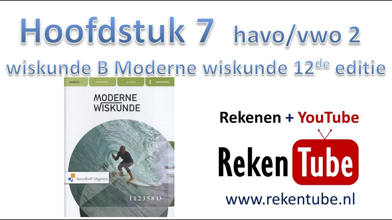 Samenvatting havo vwo klas 2 Hoofdstuk 7 Moderne wiskunde 12de editie