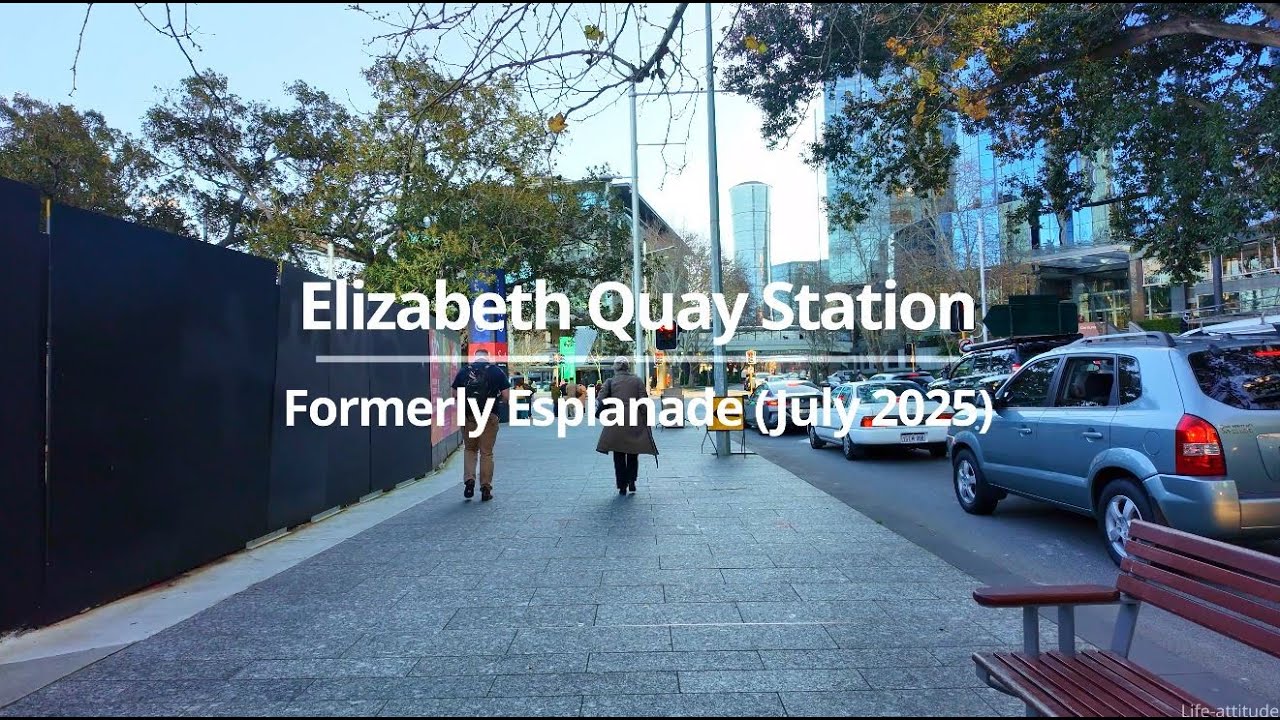 Elizabeth Quay Station (July 2025) | Formerly Esplanade Station | City to Train