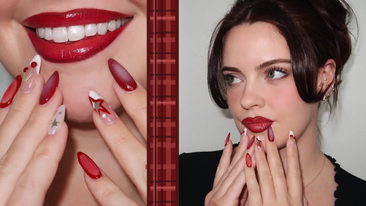 Glossier Black Cherry 🍒 a makeup look to suit a bold lip | Julia Adams