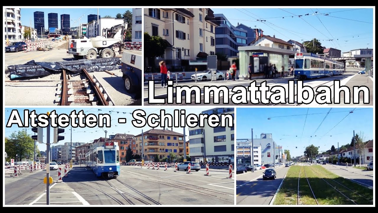 Baustelle Limmattalbahn in Zürich Altstetten (Farbhof) - Schlieren, Kanton Zürich, Schweiz 2019