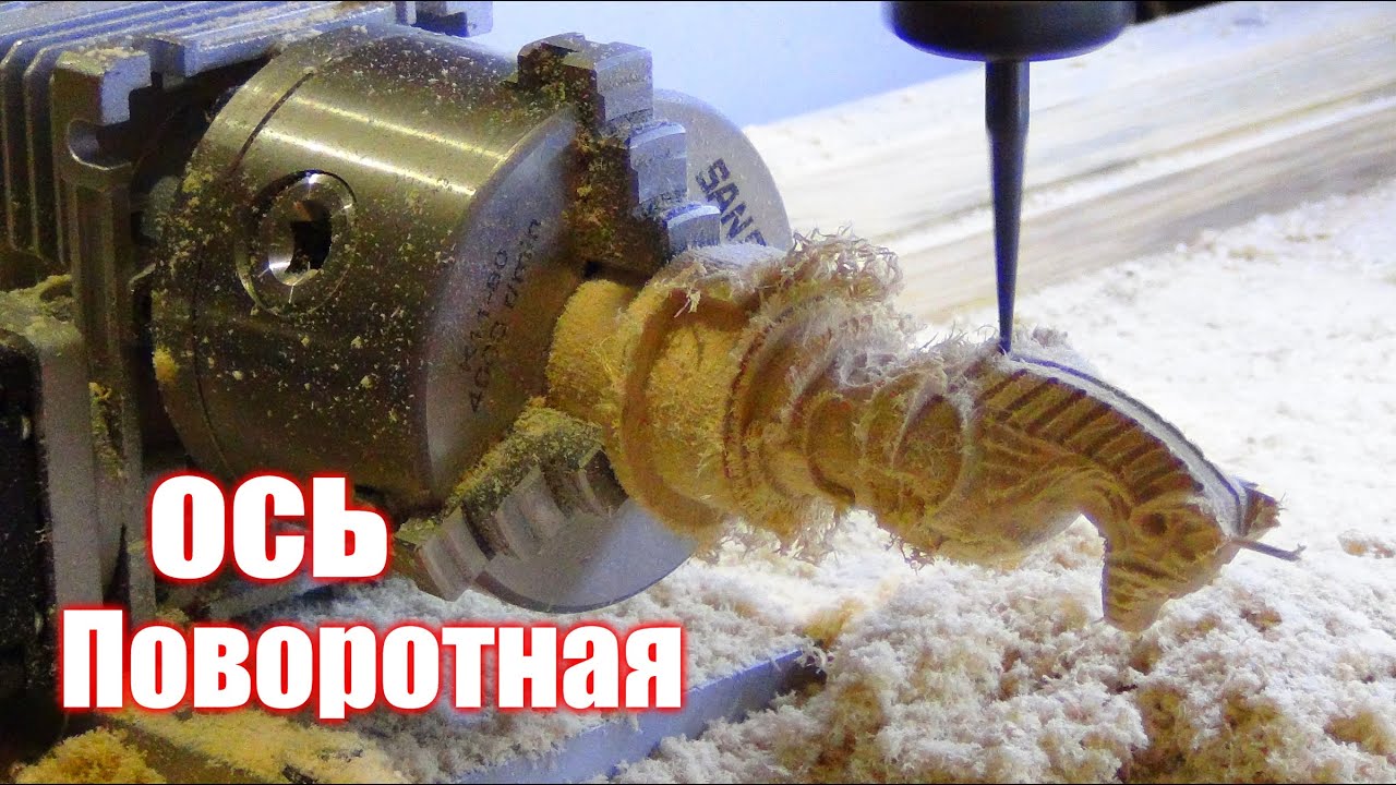 Новые возможности ЧПУ станка, подключаю поворотную ось