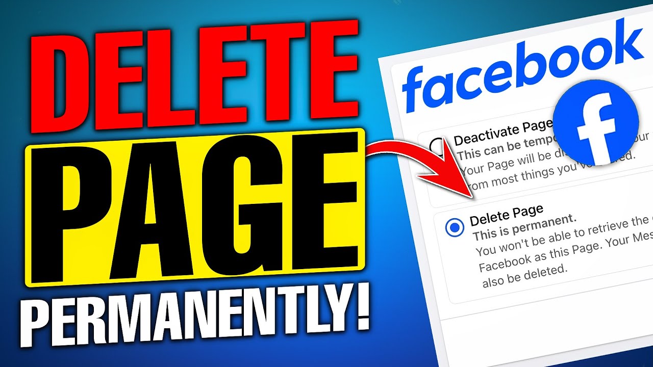 How to Delete Facebook Page PERMANENTLY on PC and Mobile