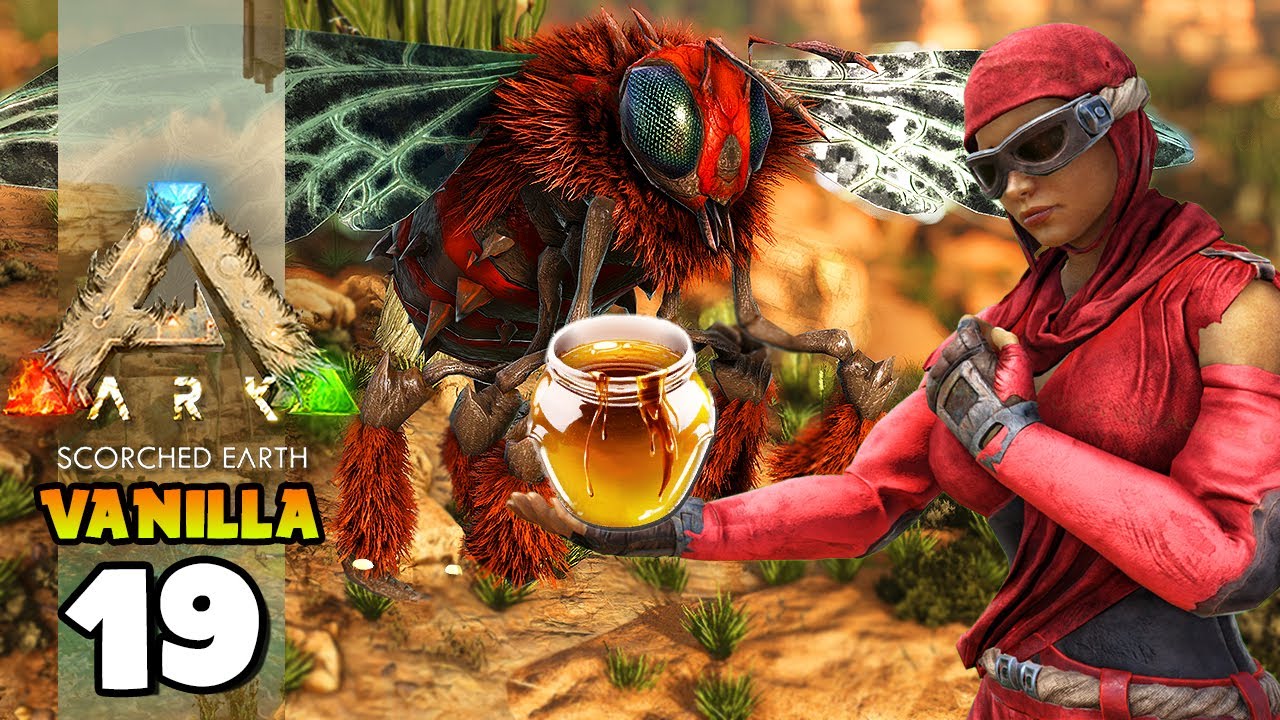 NOSSA PRIMEIRA ABELHA RAINHA GIGANTE!!! ARK: SCORCHED EARTH (VANILLA) 19