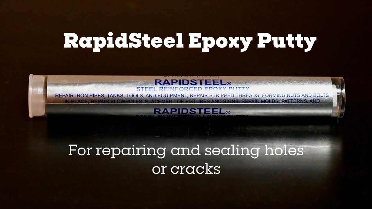Как заделать отверстия и трещины с помощью эпоксидной шпатлевки RapidSteel