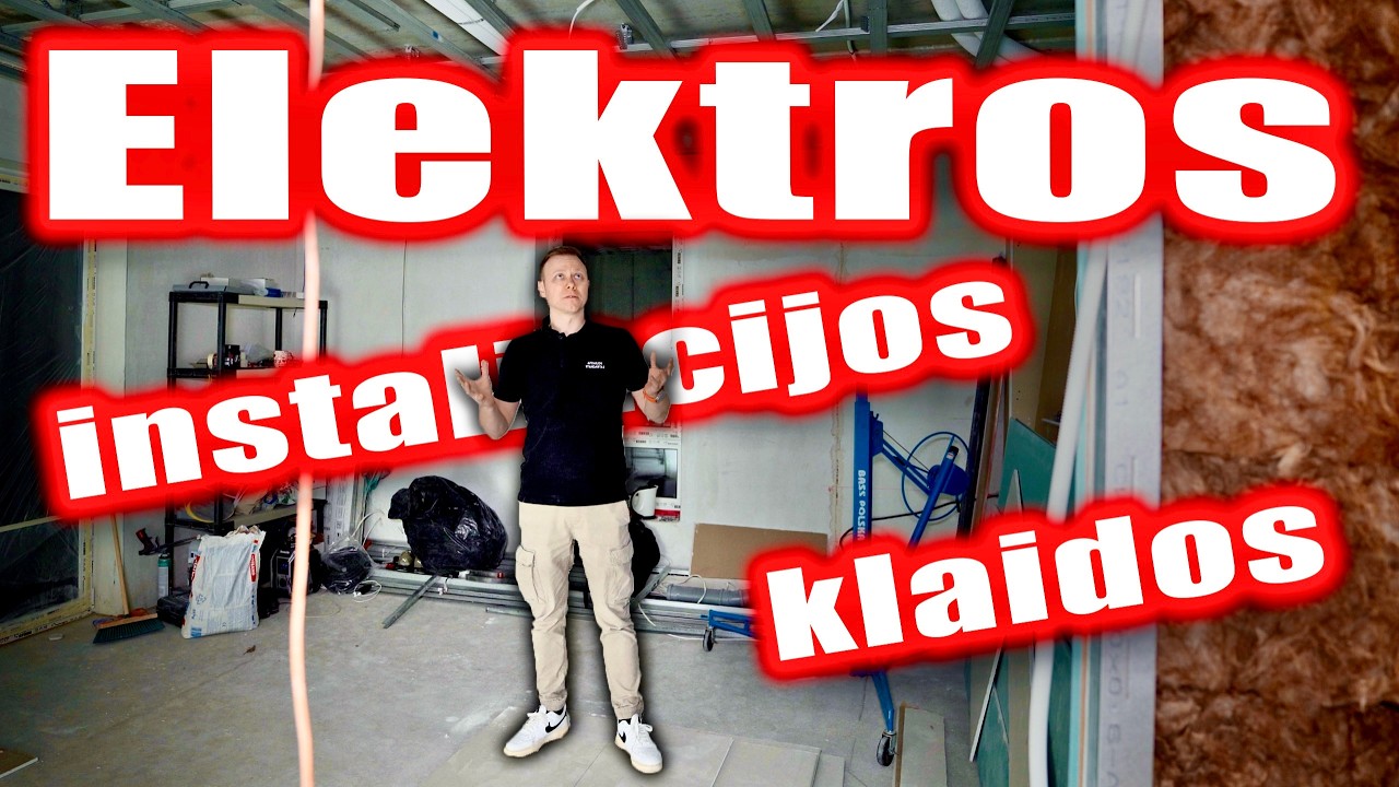 KAIP PASIRINKTI LAIDUS BUTUI! ELEKTROS LAIDŲ KLAIDOS NAUJOS STATYBOS BUTE!