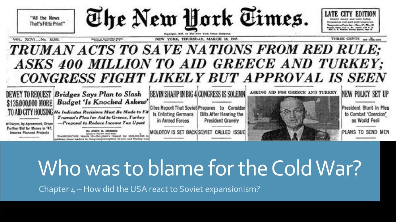 Who was to blame for the Cold War?
