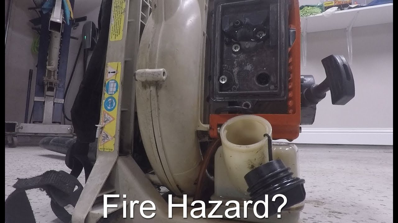 Stihl Backpack Blower 2 - This thing caught on fire...