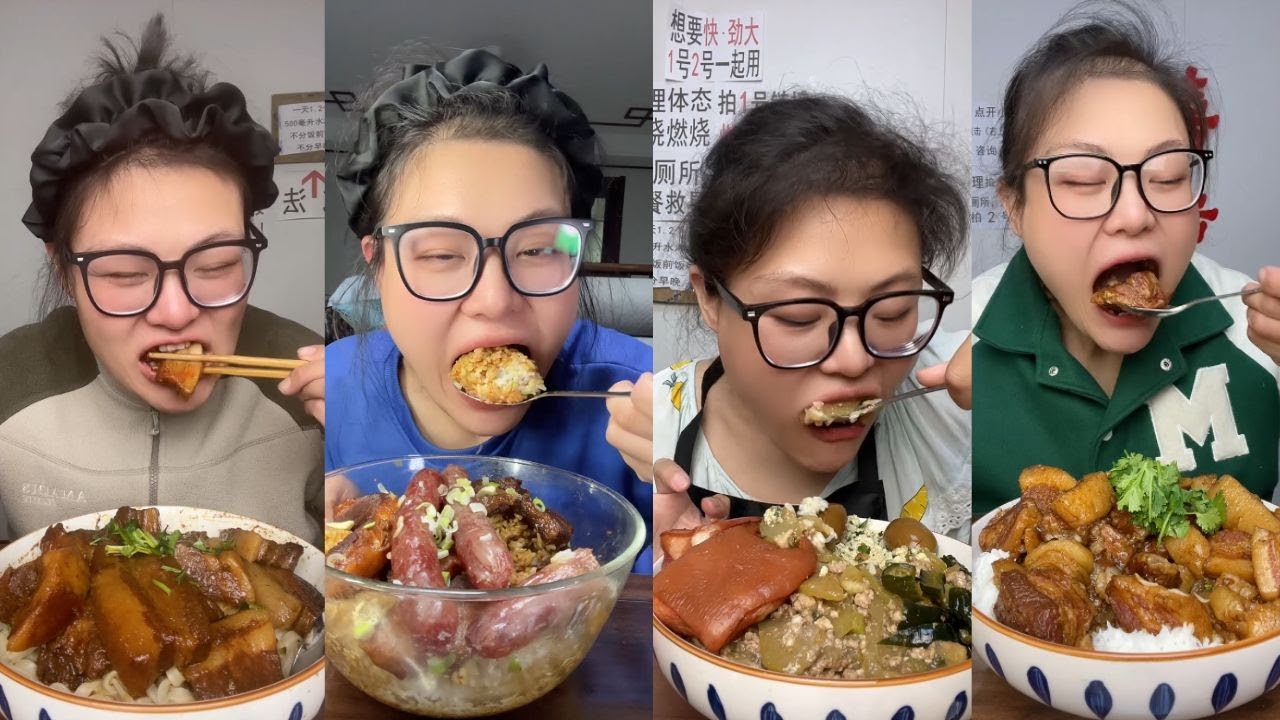EATING RICE WITH DELICIOUS MEAT🥩 | EATING COMPILATION | CHINESE FOOD | ASMR | SANDAYE | SWEET