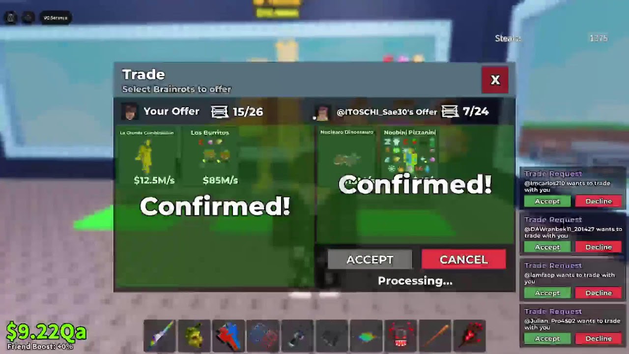 TRADING IN SAB