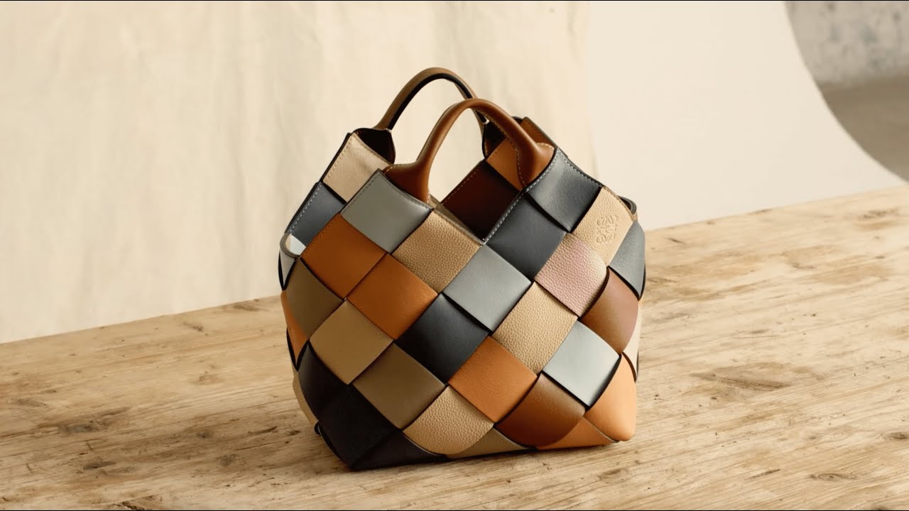 Making the LOEWE Surplus leather Woven basket bag
