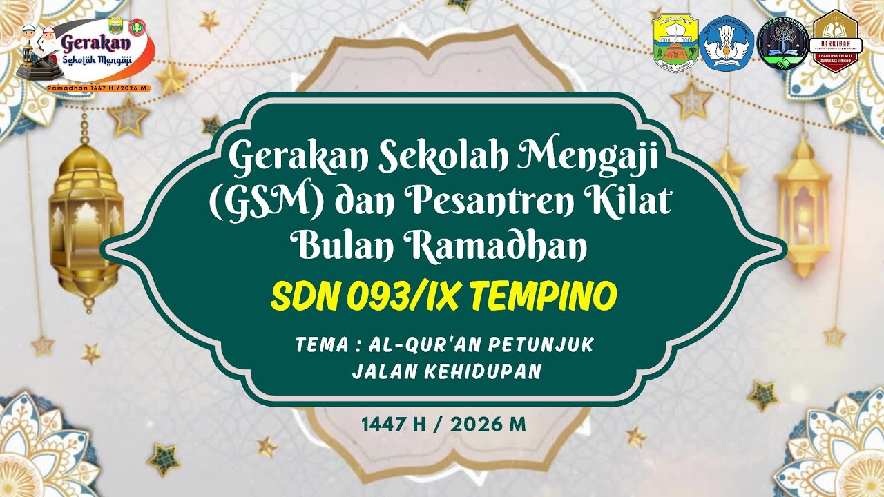 Gerakan Sekolah Mengaji (GSM) 2026 SDN 093/IX Tempino