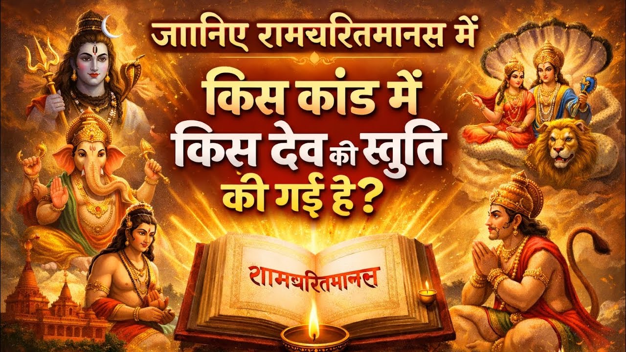 “जानिए रामचरितमानस में किस कांड में किस देव की स्तुति की गई है🙏🙏